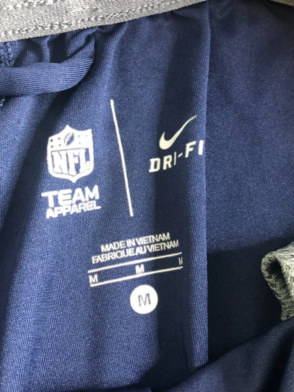 Nike Dallas Cowboys NFL On Field Athletic Shorts Mens Medium Blue Pockets